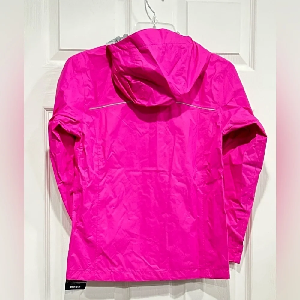 Columbia Girls Medium Arcadia Jacket Pink Hood Mesh Lining Waterproof NWT